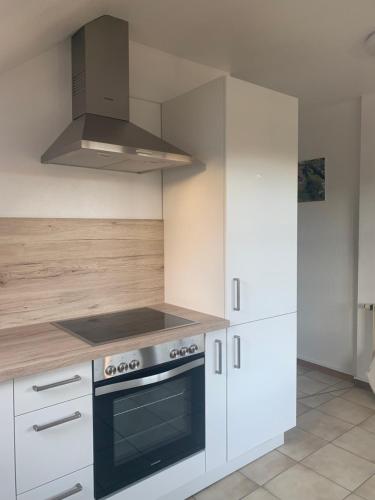 Ferienwohnung mit großem Balkon und Blick in den Taunus in Oberems, Deutschland