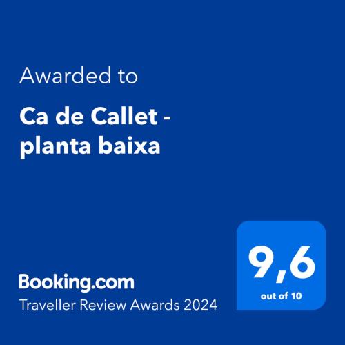 Ca de Callet - planta baixa