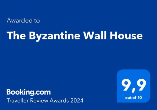 The Byzantine Wall House