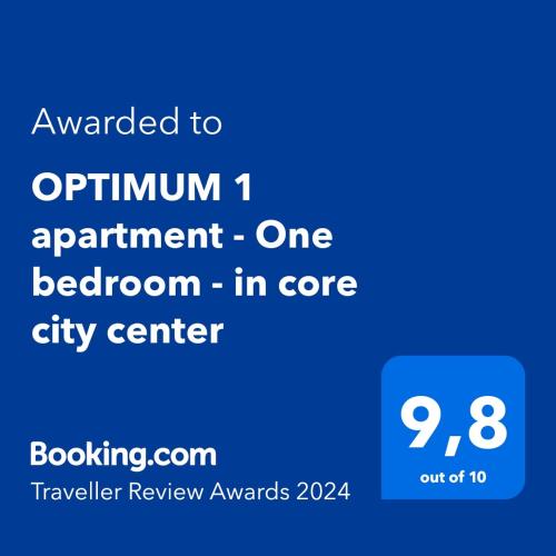 OPTIMUM 1 apartment - One bedroom - in core city center