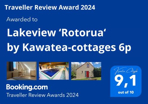  Lakeview ´Rotorua´ 4-6 pers by Kawatea Cottages, Pension in Ewijk