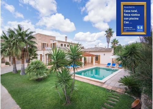 Casa rural, finca rústica con piscina Cas Padrins de Campos, Mallorca
