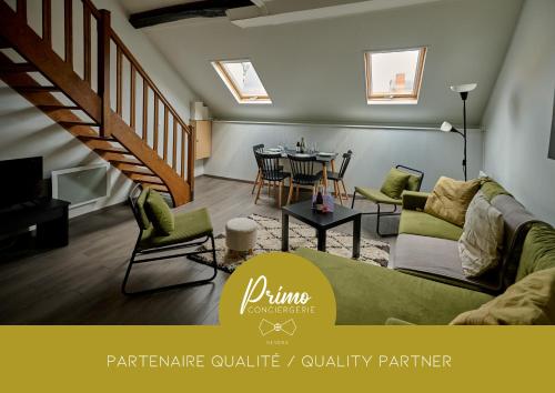"Le Duplex" Appartement tout confort, hyper centre, avec service premium by PRIMO C0NCIERGERIE - Location saisonnière - Nevers