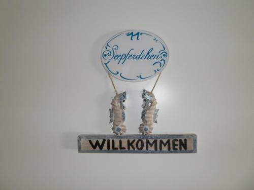 Seepferdchen in der Villa Medici in Norderney, Deutschland