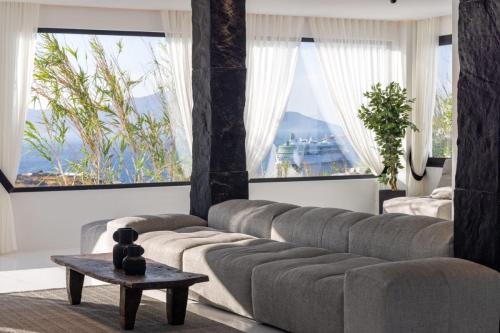 Mykonos Town Black Villa with Cave Heated Pool