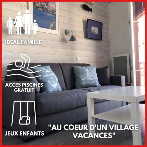 "MIN'EAU" Appartement, 5 personnes, vue loisirs, accès gratuit parc aquatique - Location saisonnière - Talmont-Saint-Hilaire