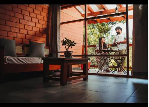 Family Room with Mountain View room in Sereno Barn Eco Stay Chikmagalur
