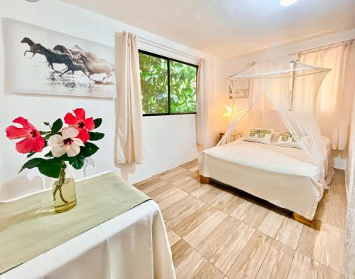1 double bed