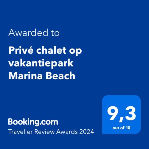 Privé chalet op vakantiepark Marina Beach