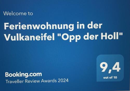 Ferienwohnung in der Vulkaneifel "Opp der Holl"