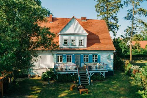 Pommernhaus Forsthaus Rieth am See, Sauna, Kamin, Ruderboot