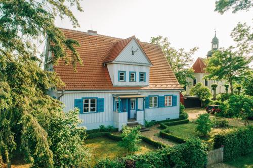 Pommernhaus Forsthaus Rieth am See, Sauna, Kamin, Ruderboot