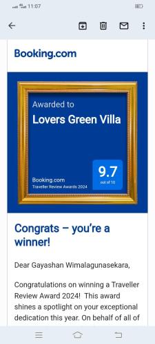 Lovers Green Villa