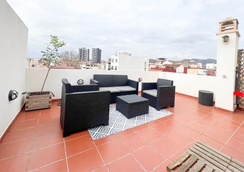 Barcelo 30, terrace, center, garage on request, quite neighborhood, BA, Málaga