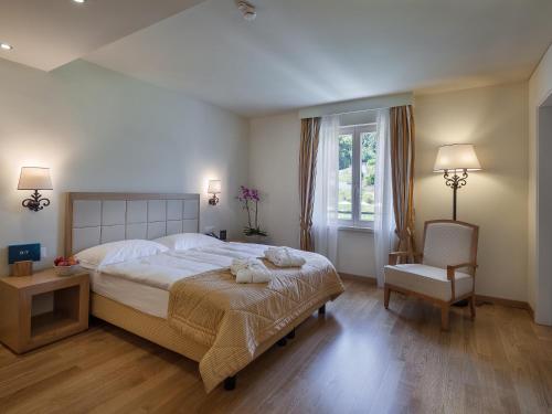 Comfort Double Room with Garden View room in Kurhaus Cademario Hotel & Spa