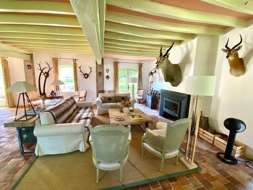 Propriété en Sologne avec étangs gîte à louer Villemurlin