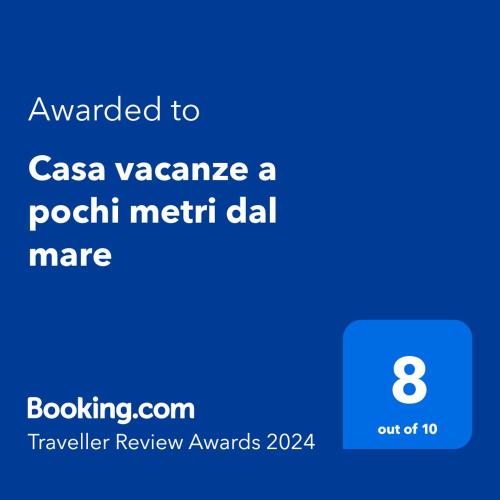 Casa vacanze a pochi metri dal mare