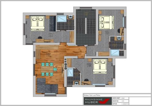 Three-Bedroom Apartment with Balcony