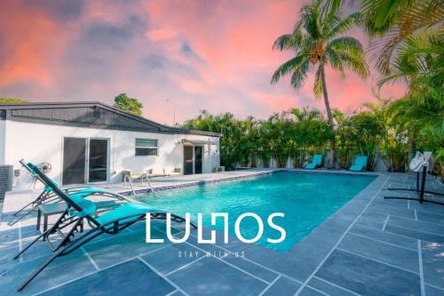 Miami 4Bedroom Retreat heated Pool near to beach in North Miami Beach, USA
