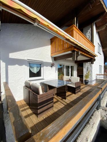 Balkons/terase, Ferienwohnung Kobler in Gorisried