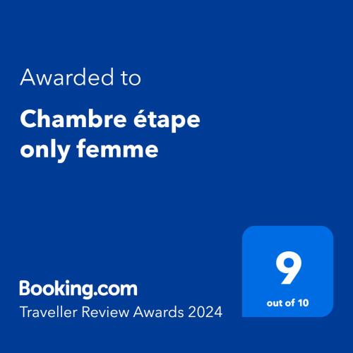 Chambre étape only femme