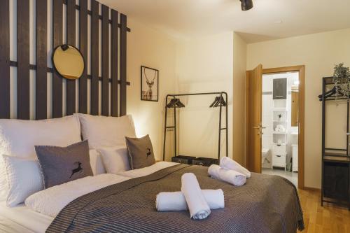 Bathroom, ALPSTAY Platzhirsch - Modern 2-Bedroom Family Apartment with Garden in Sankt Oswald