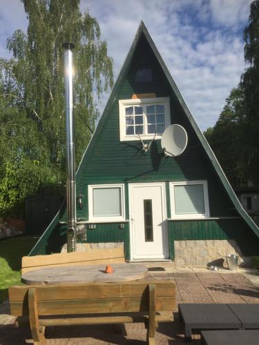 Viesnīcas āriene, Ferienhaus Typ - Finnhütte (Ferienhaus Typ - Finnhutte) in Muhl Rosin