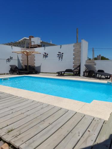 Úszómedence, Aroma de mar casas en alquiler vacacional con hermosa piscina in Sauce de Portezuelo