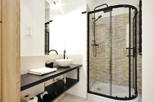 浴室, Apartamenty Matejki in 格利維采市中心