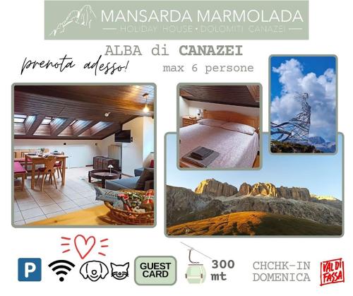 MANSARDA MARMOLADA sui campi da sci - Apartment - Alba di Canazei