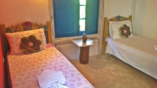 1 double bed, 3 twin beds