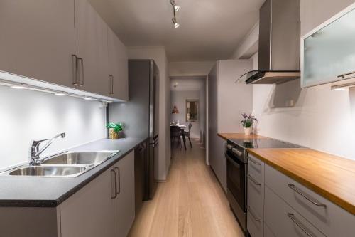 Küche, Enter Backpack Hotel in Tromsø