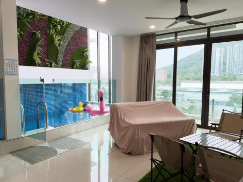 Duplex w indoor private pool - 12 pax - Ampang Jaya