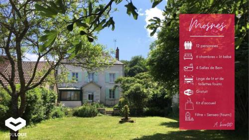 B&B Mosnes - Grande maison #6 chambres #Proche Amboise/Tours - Bed and Breakfast Mosnes