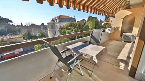 ระเบียง/ชานเรือน, Studio parking fibre piscine Clim in เลอ กานเนต์