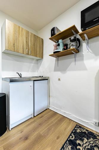 廚房, Chaleureux studio Orangerie à Strasbourg (Chaleureux studio Orangerie a Strasbourg) in 奧蘭格里爾區