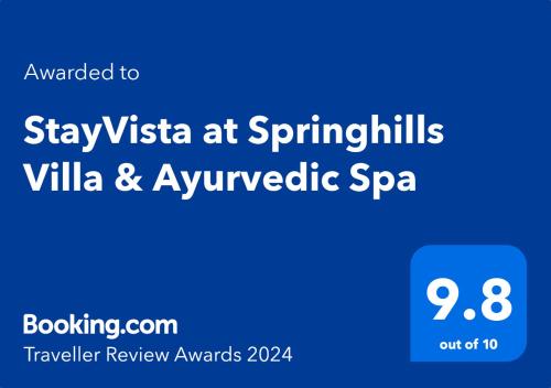 StayVista at Springhills Villa & Ayurvedic Spa Guruvayoor