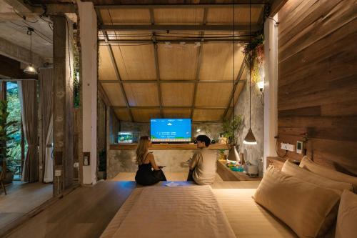 ห้องพักสำหรับสี่ท่านพร้อมวิวสวนหย่อม (Quadruple Room with Garden View)