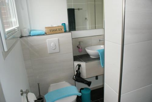 ห้องน้ำ, Strandhaus Rose Apartement 14 in จูอิส์ท