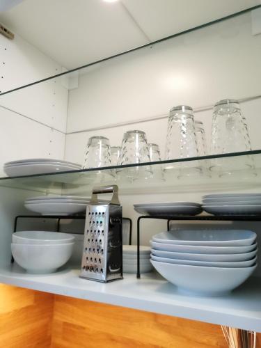 ห้องครัว, Ferienwohnung Löwenstern Niederstetten (Ferienwohnung Lowenstern Niederstetten) in นีเดอร์สเทตเทน