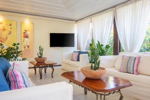 zonă comună salon/TV, Le Relais La Borie in Lacul Geriba