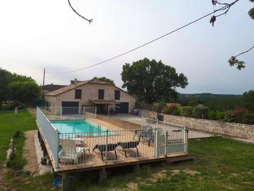 Villa de 6 chambres avec piscine privee jardin amenage et wifi a Montpezat de Quercy