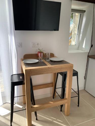 Iekārtas, Studio Moderne Cozy in Ribaute-les-Tavernes