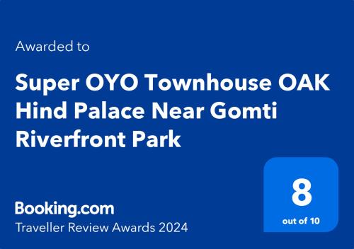 Townhouse OAK Hind Palace Near Gomti Riverfront Park