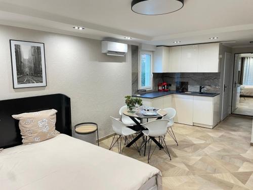 STUDIO SUR LA PROMENADE DES ANGLAIS AVEC VUE MER ORIGINALE À 40 m DE LA PLAGE, Nice (fotografie 7)