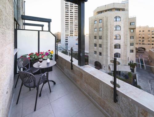Balkong/terasse, City Center Suites in Jerusalem