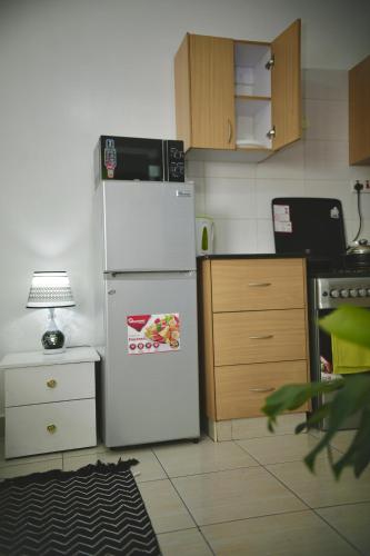 Kitchen, Maureen Nairobi CBD Modern Studio Apartments at Eagle tower in Nairobi