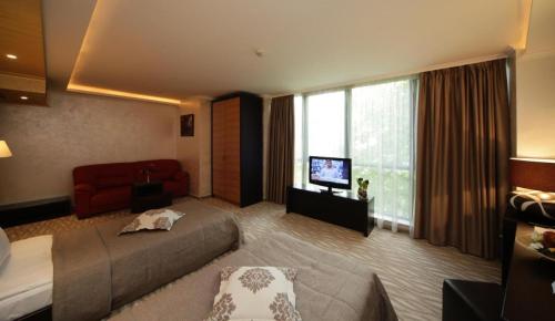 共用Lounge/電視區, Efbet Hotel in 瓦爾納市中心