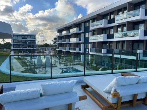 Balcony/terrace, Flat Makia Beach Experience Muro Alto in Muro Alto Beach