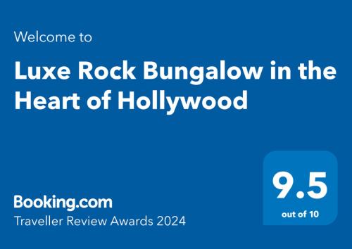 Luxe Rock Bungalow in the Heart of Hollywood